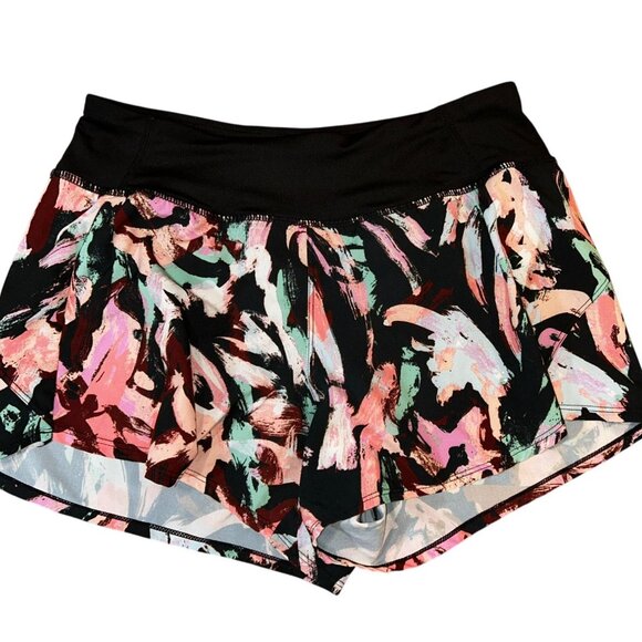 Zelos Tropical Geo Print Running Shorts Size Small Beach Fitness Active - Picture 1 of 8